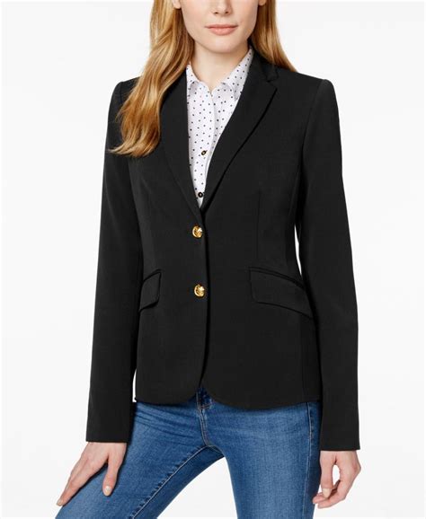 macy's blazers|More.